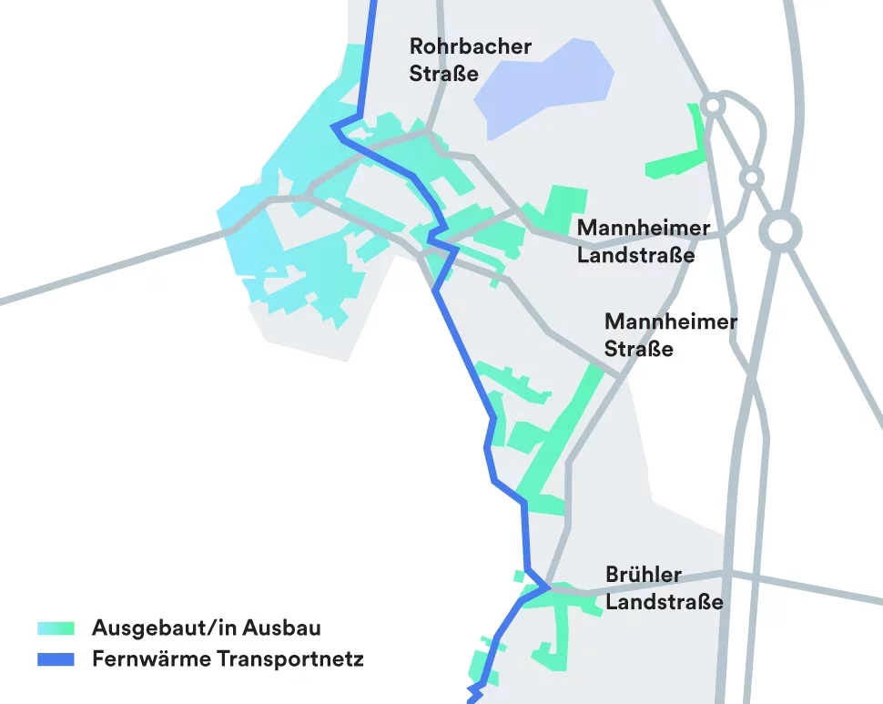 Fernwärme-Verfügbarkeit im Netzgebiet Brühl